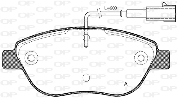 Brake Pad Set, disc brake (BPA0859.01)
