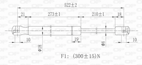 Gas Spring, boot/cargo area