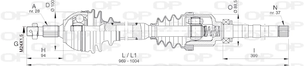 Drive Shaft (DRS6398.00)