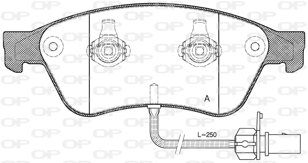 Brake Pad Set, disc brake (BPA1056.02)