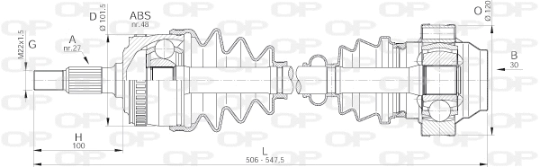 Drive Shaft (DRS6157.00)