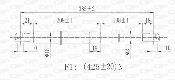 Gas Spring, boot/cargo area