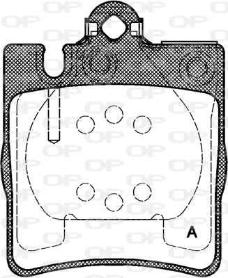 Brake Pad Set, disc brake (BPA0709.00)