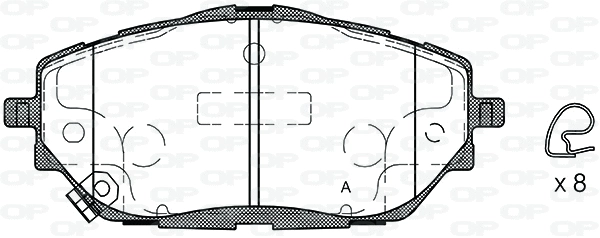 Brake Pad Set, disc brake (BPA1786.02)