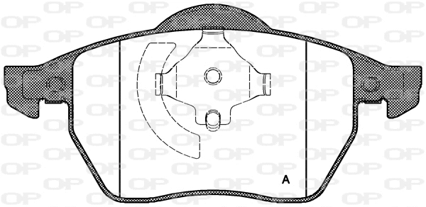 Brake Pad Set, disc brake (BPA0390.20)