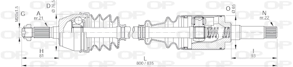 Drive Shaft (DRS6026.00)