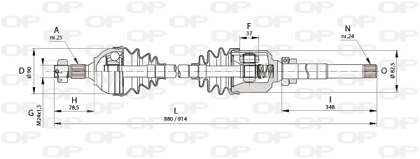 Drive Shaft (DRS6158.00)