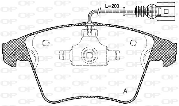Brake Pad Set, disc brake (BPA1045.01)