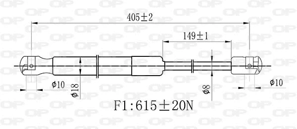Gas Spring, boot/cargo area