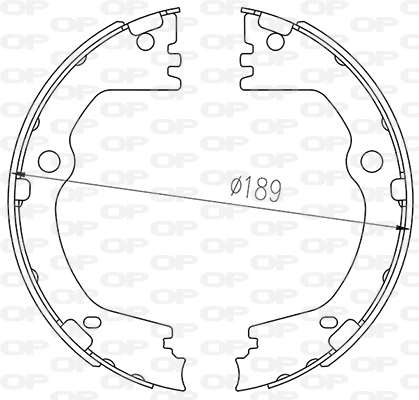Brake Shoe Set (BSA2267.00)