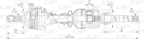 Drive Shaft (DRS6201.00)