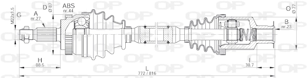 Drive Shaft (DRS6227.00)