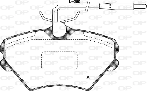 Brake Pad Set, disc brake (BPA0485.02)