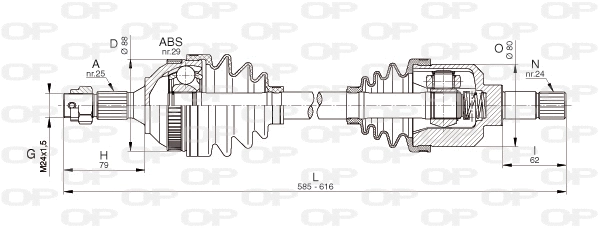 Drive Shaft (DRS6330.00)