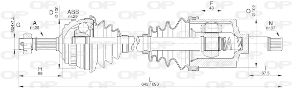 Drive Shaft (DRS6274.00)
