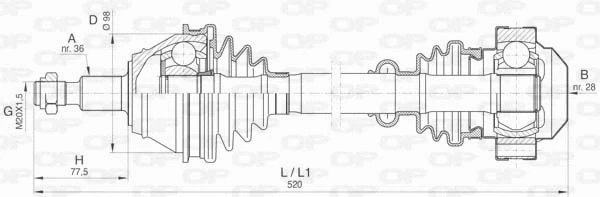 Drive Shaft (DRS6409.00)