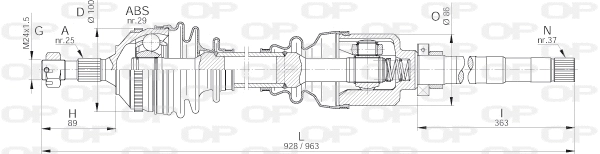 Drive Shaft (DRS6246.00)