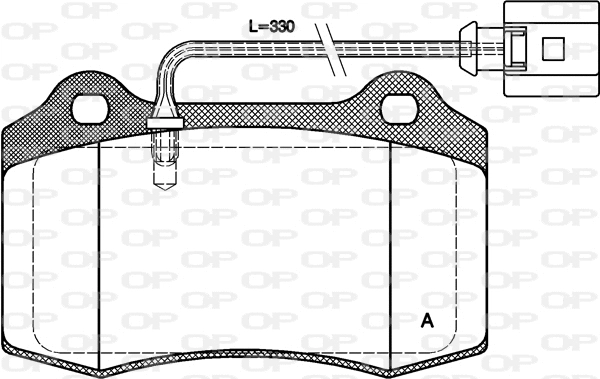 Brake Pad Set, disc brake (BPA0434.01)