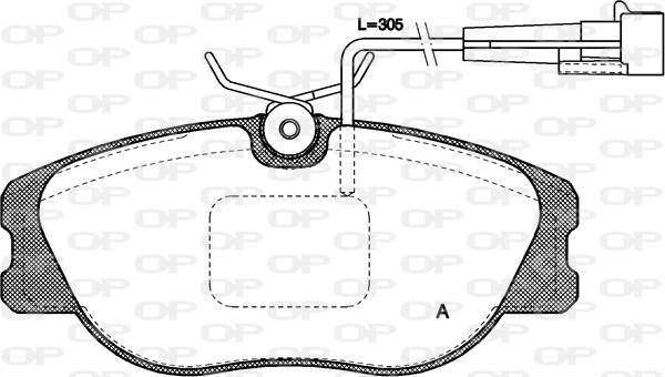 Brake Pad Set, disc brake (BPA0305.31)