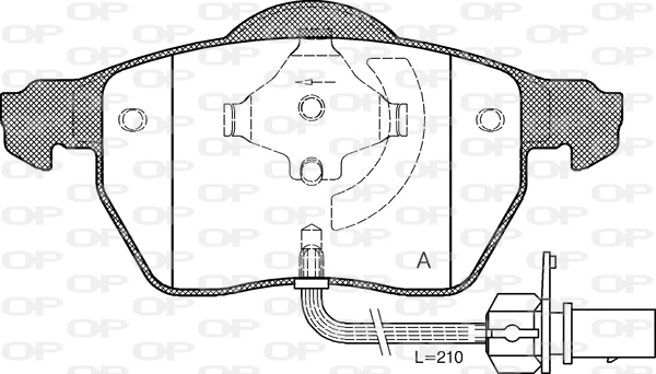 Brake Pad Set, disc brake (BPA0390.52)
