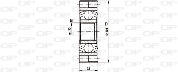 Joint Kit, drive shaft (CVJ5418.20)