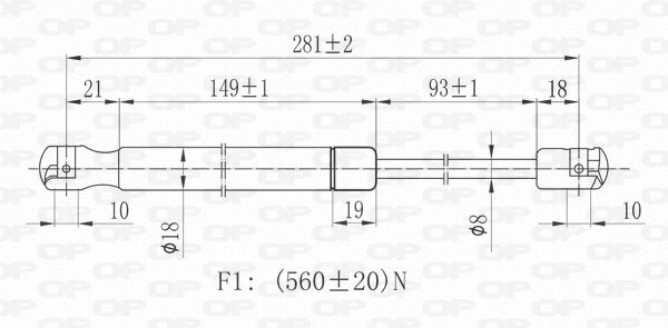 Gas Spring, boot/cargo area
