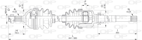 Drive Shaft (DRS6264.00)