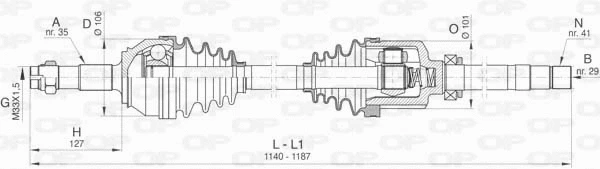 Drive Shaft (DRS6425.00)