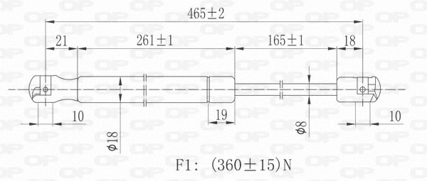 Gas Spring, boot/cargo area