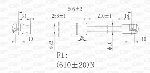 Gas Spring, boot/cargo area