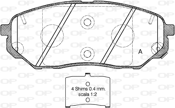 Brake Pad Set, disc brake (BPA1661.02)