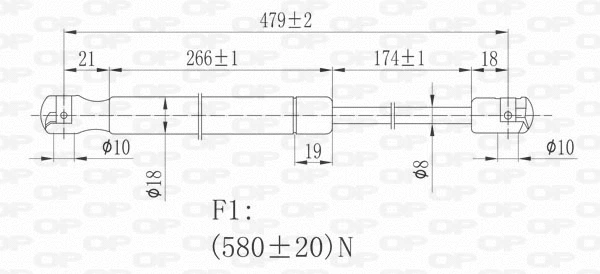 Gas Spring, boot/cargo area