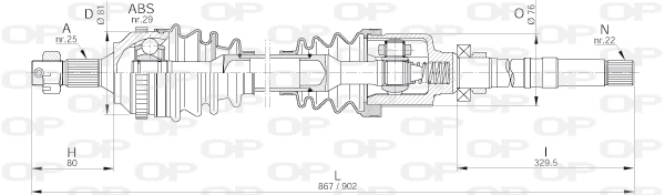Drive Shaft (DRS6221.00)