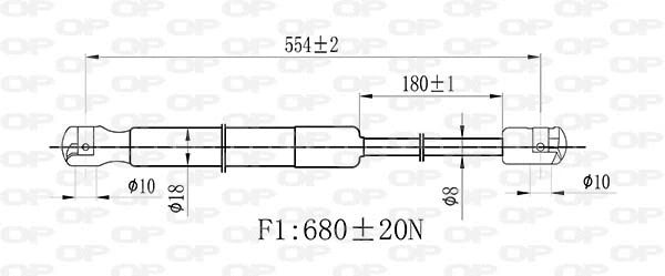Gas Spring, boot/cargo area