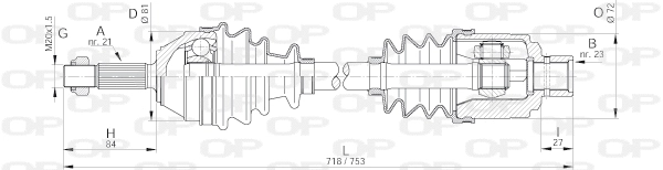 Drive Shaft (DRS6071.00)