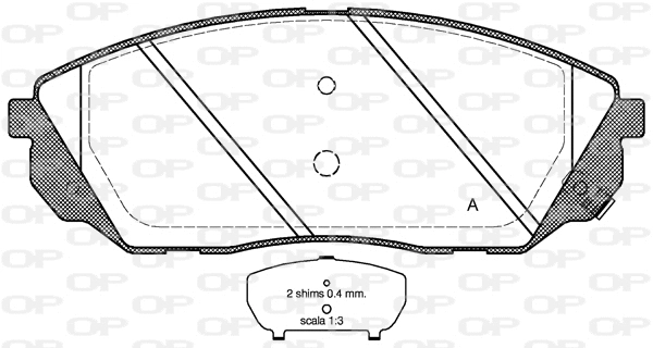 Brake Pad Set, disc brake (BPA1041.12)