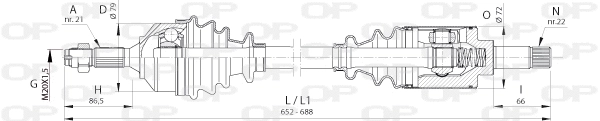 Drive Shaft (DRS6390.00)