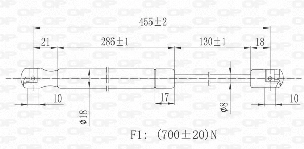Gas Spring, boot/cargo area