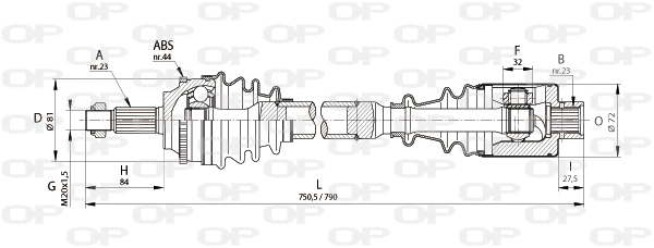 Drive Shaft (DRS6111.00)
