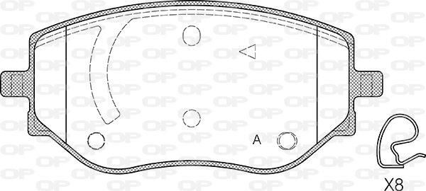 Brake Pad Set, disc brake (BPA1887.00)