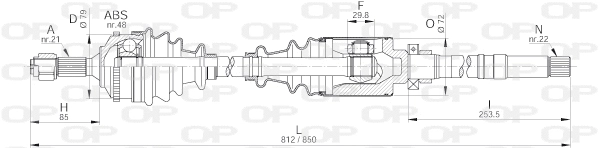 Drive Shaft (DRS6223.00)