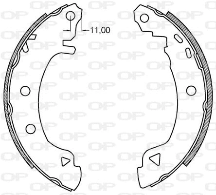 Brake Shoe Set (BSA2099.00)