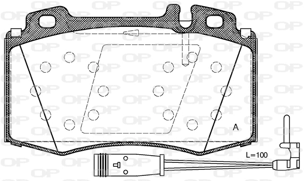 Brake Pad Set, disc brake (BPA0769.02)