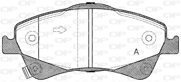 Brake Pad Set, disc brake (BPA1341.12)