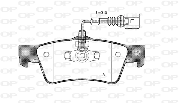 Brake Pad Set, disc brake (BPA1187.01)