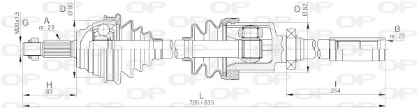 Drive Shaft (DRS6167.00)
