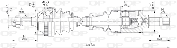 Drive Shaft (DRS6265.00)