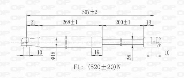 Gas Spring, boot/cargo area