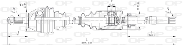 Drive Shaft (DRS6199.00)