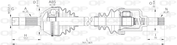 Drive Shaft (DRS6174.00)